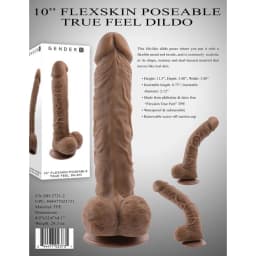10 in Poseable Flexskin True Feel Dark, image 4
