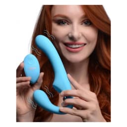 10x Vibrating Silicone Strapless Strap-on -, image 1