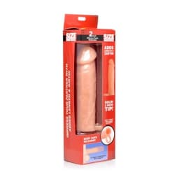 2 Inches Silicone Penis Extension Beige, image 2