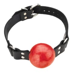 2in Red Ball Gag W/buckle - Image 4
