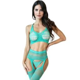 Bralette & Gartered Bodystocking, image 3