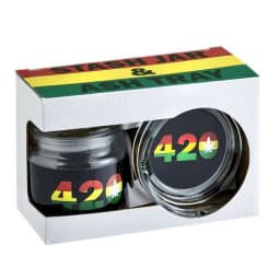 420 Glass Stash Jar & Ashtray Set - Image 2