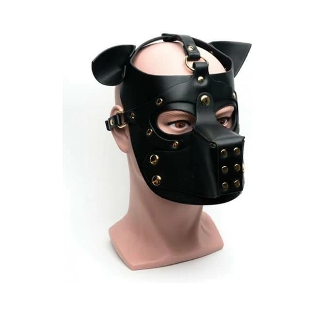 665 Bondage Pup Hood - O/s Black - Image 1