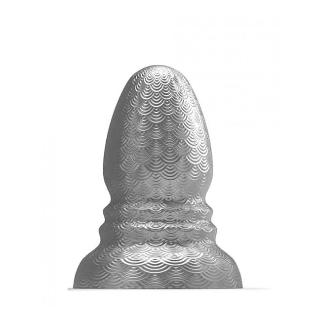 665 Stretch'r Ripple Butt Plug - L Gun Metal - Image 1