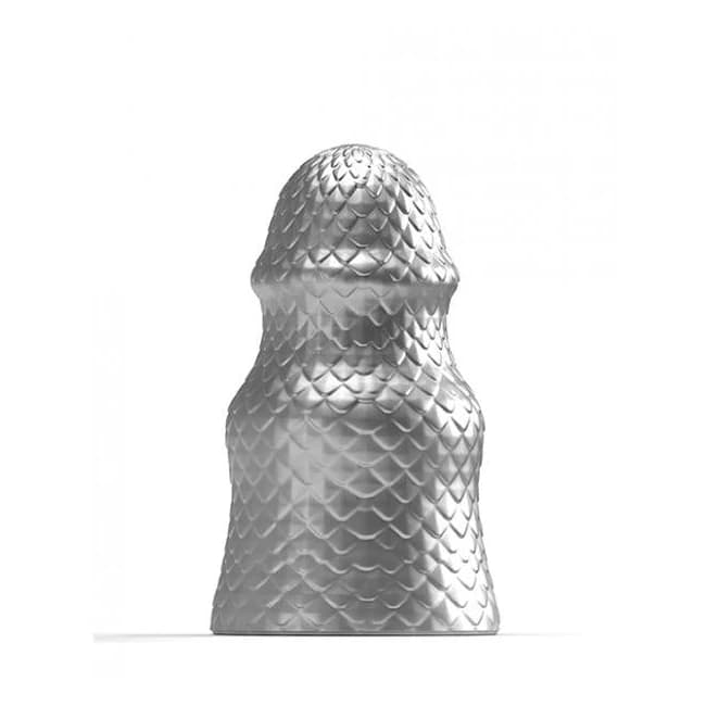 665 Stretch'r Scaly Butt Plug - L Gun Metal - Image 1