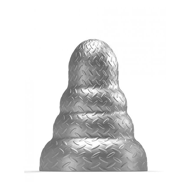 665 Stretch'r Tripole Butt Plug - L Gun Metal - Image 1