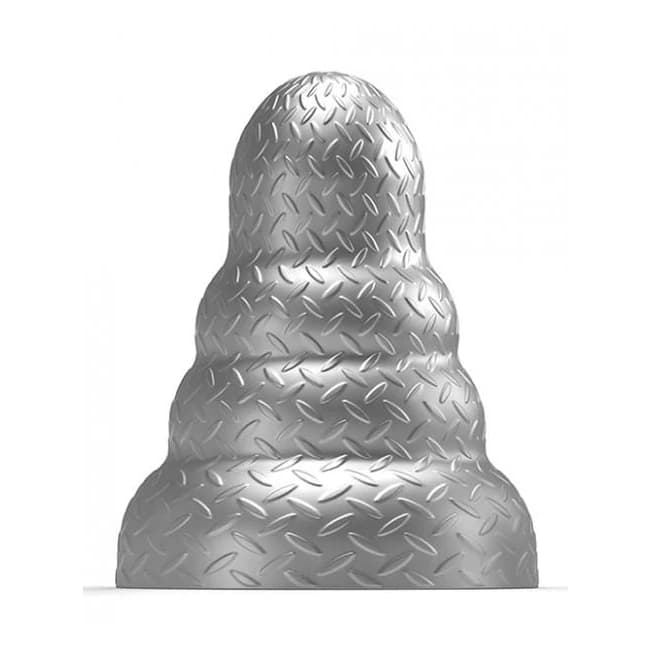 665 Stretch'r Tripole Butt Plug - Xl Gun Metal - Image 1