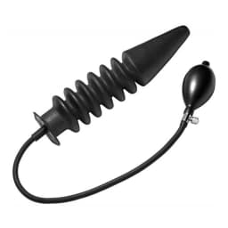 Accordion Inflatable XL Anal Plug Black, image 2