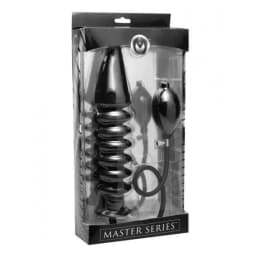 Accordion Inflatable XL Anal Plug Black, image 3