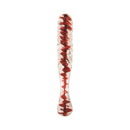 Adam & Eve Eves Sweetheart Swirl Glass Dildo, image 1