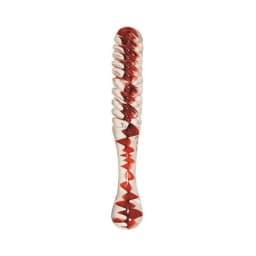 Adam & Eve Eves Sweetheart Swirl Glass Dildo, image 2