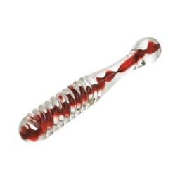 Adam & Eve Eves Sweetheart Swirl Glass Dildo, image 3
