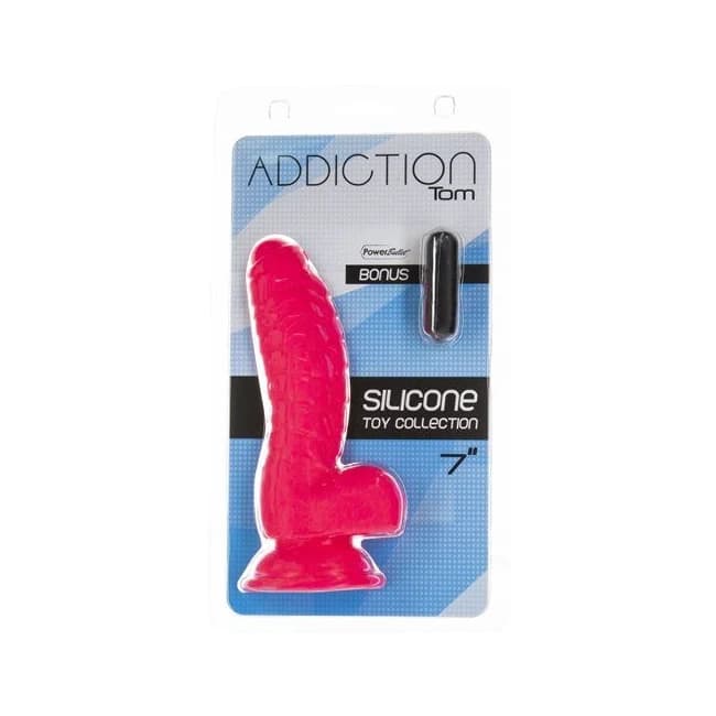 Addiction 100% Silicone Tom 7 Hot Pink " - Image 7