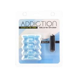 Addiction Silicone Stroker Glow in the Dark, image 1