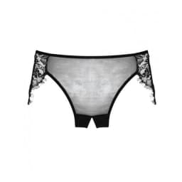 Adore Lavish & Lace Crotchless Panty Black O/S, image 2