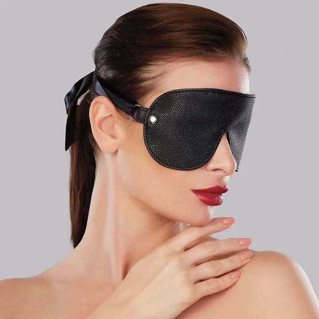 Adore Ribbon Tie Up Mask-black - Image 1