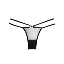 Adore Sheer Naughty Vanilla Panty Black O/S, image 1