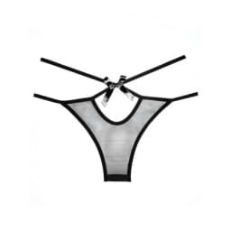 Adore Sheer Naughty Vanilla Panty Black O/S, image 2