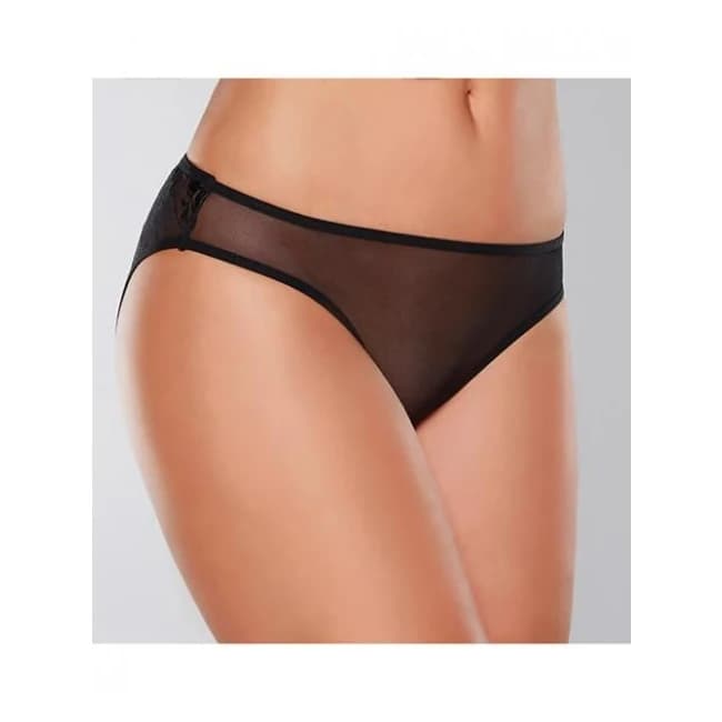 Adore Sheer Teaz Open Panty Black O/s - Image 1