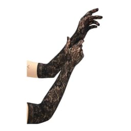 Allover Lace Opera Glove Black, image 1