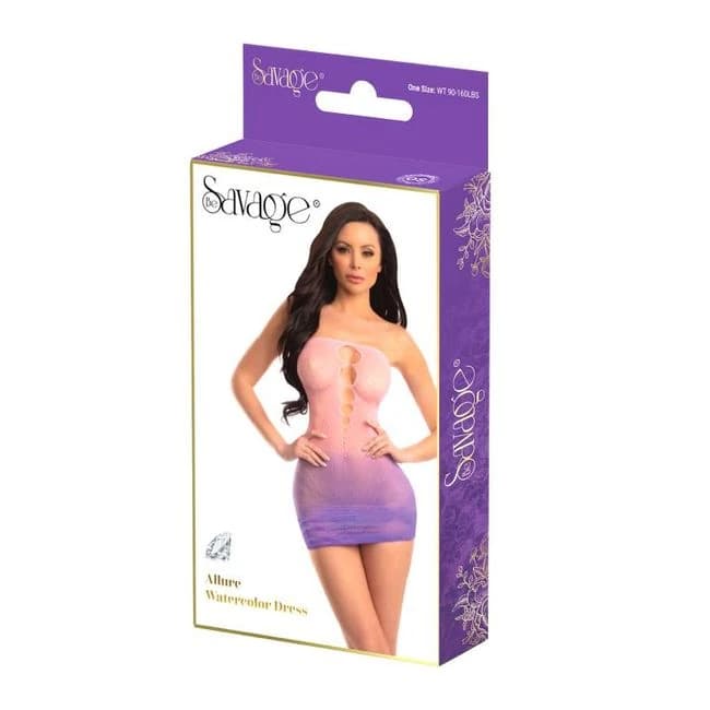 ALLURE OMBRE DRESS PINK/PURPLE  - Image 1