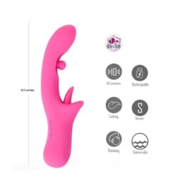 Alora Dual Motor Licking & Rotating Vibe Pink, image 3