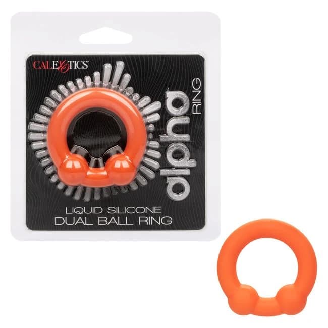 Alpha Liquid Silicone Dual Ball Ring - Image 1