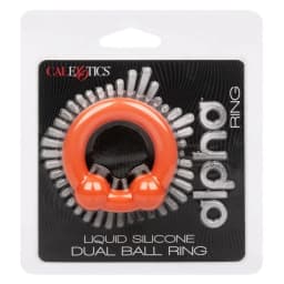 Alpha Liquid Silicone Dual Ball Ring, image 2