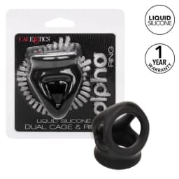 Alpha Liquid Silicone Dual Cage & Ring, image 6