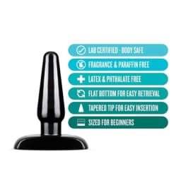 Anal Adventures Basic Anal Plug - - Black, image 5