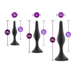 Anal Adventures Beginner Plug Kit Black, image 4