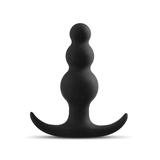 Anal Adventures Platinum Beaded Plug Black - Image 2