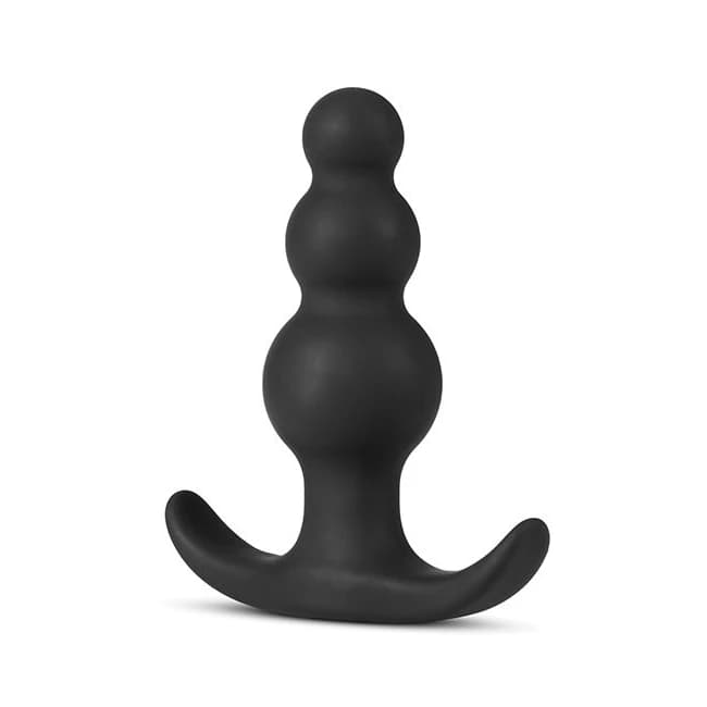 Anal Adventures Platinum Beaded Plug Black - Image 3