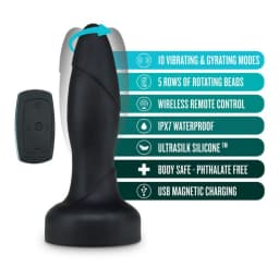 Anal Adventures Platinum Drive Plug Black, image 4