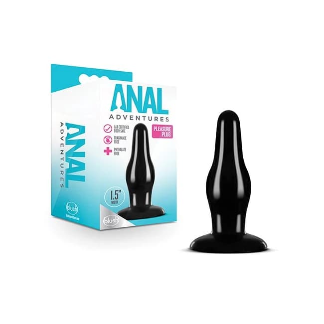 Anal Adventures Pleasure Plug Black - Image 1