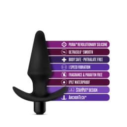 Anal Adventures Vibrating Plug Black, image 4