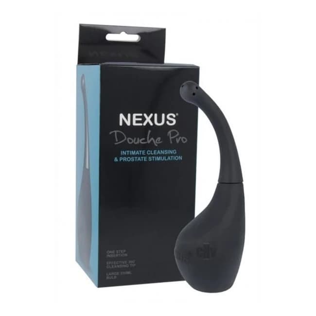 Anal Douche with Prostate Nozzle Black - Image 1