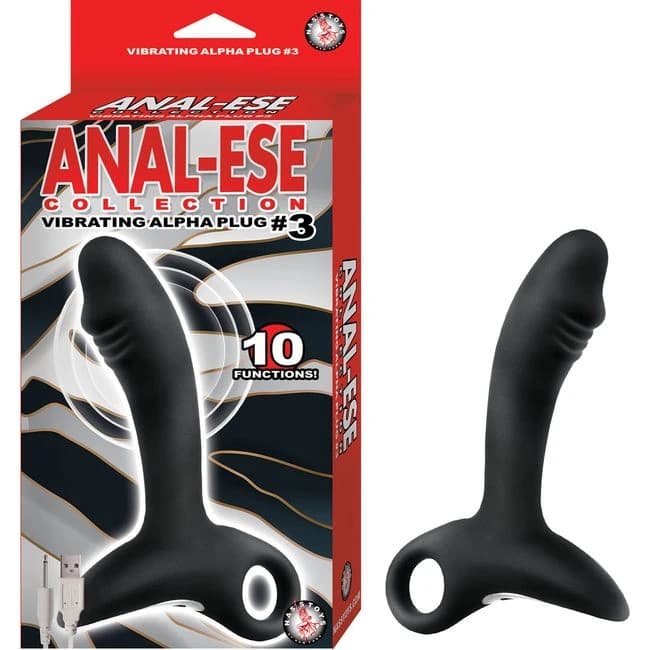 Anal-ese Collection Vibrating Alpha Plug #3 - Image 1