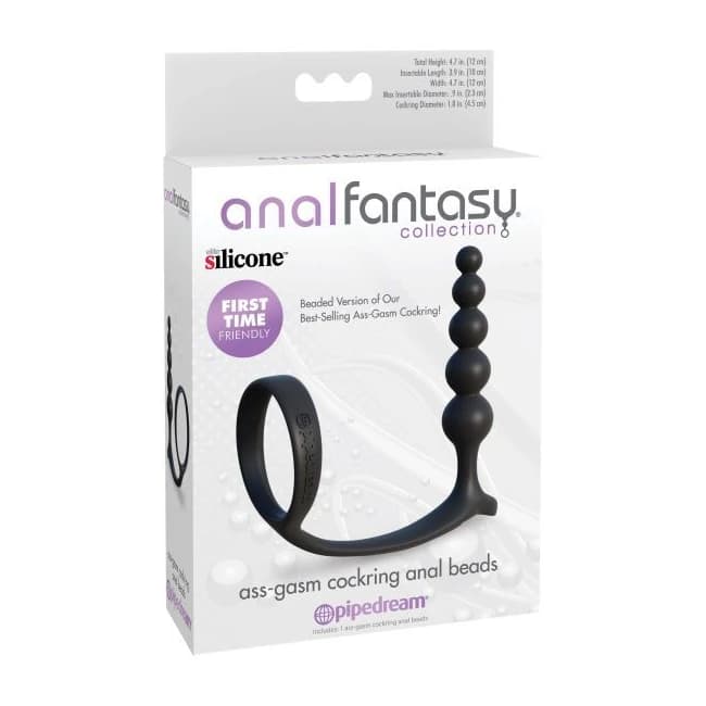 Anal Fantasy Ass-gasm Cockring Anal Beads - Image 1