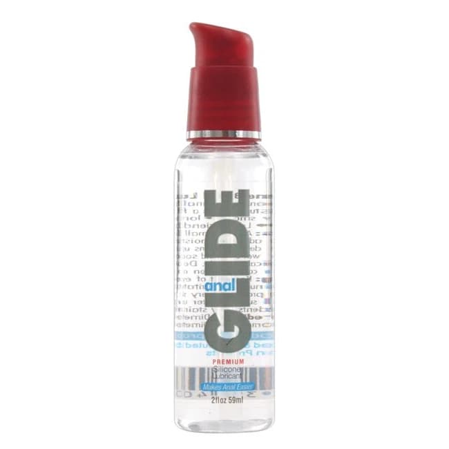 ANAL GLIDE SILICONE LUBRICANT 2OZ PUMP  - Image 1