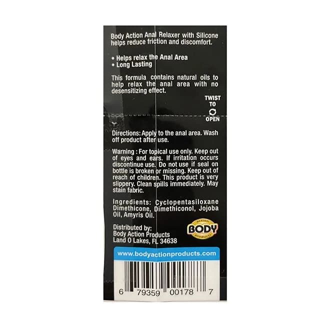 Anal Relaxer Silicone Lube 0.5 Oz - Image 2