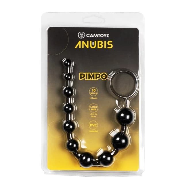 Anubis Black Pimpo Anal Beads - Image 1