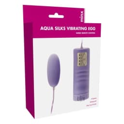 Aqua Silks Vibrating Egg Purple Minx, image 2