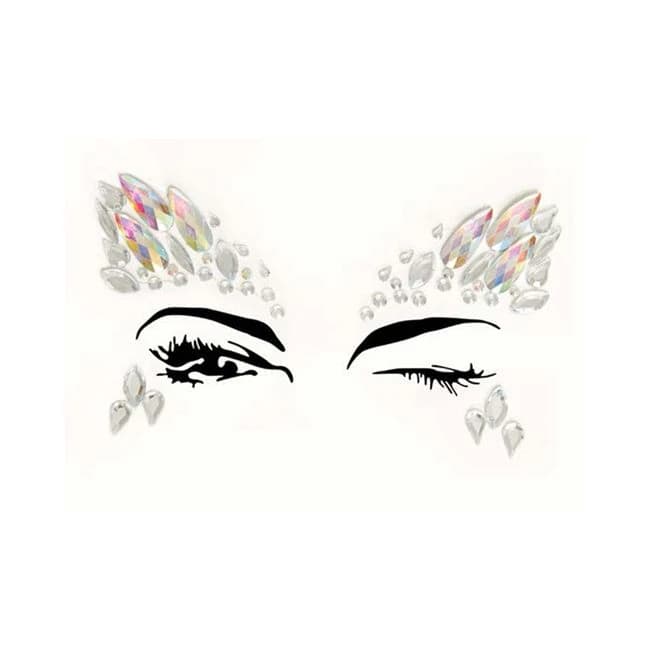 Arista Adhesive Face Jewels Sticker (6pk) - Image 1