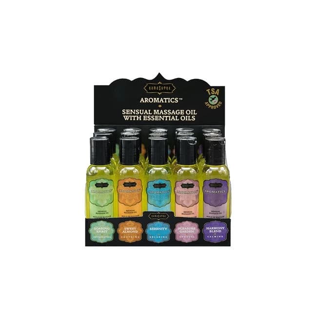 Aromatic Massage Oils Pre Pack 15pc Display - Image 1