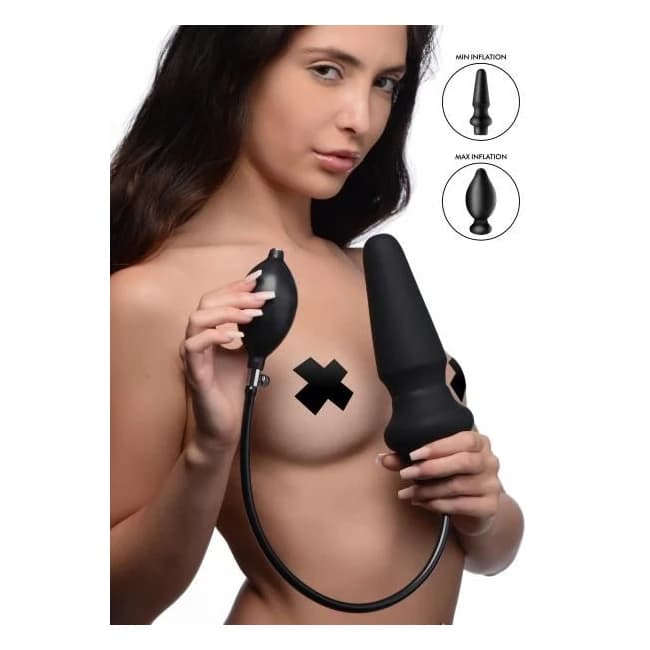 Ass-pand Large Inflatable Silicone Anal Plug - Image 1