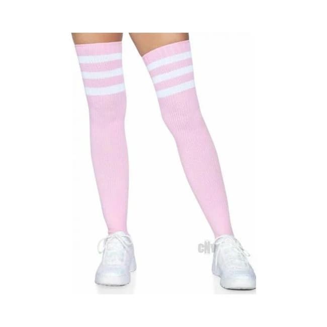 Athlete Thigh Hi 3 Stripe Top Os Lt Pnk - Image 1