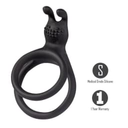 Atlas Silicone Bunny Headed Cock Ring, image 2