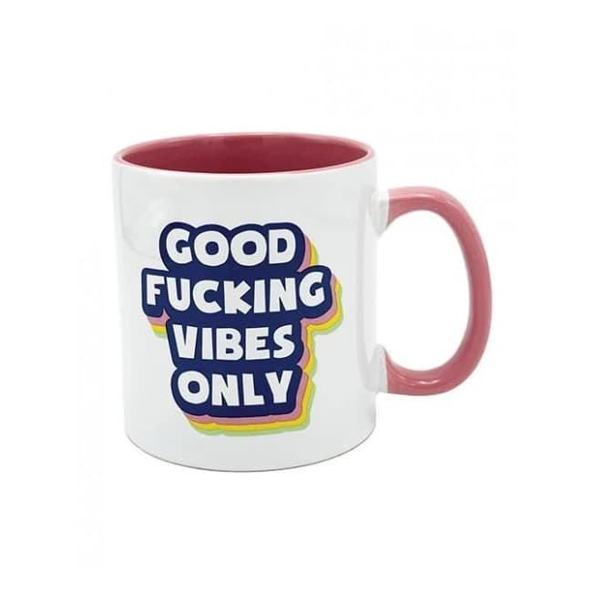 Attitude Mug Good Fucking Vibes Only - 22 Oz - Image 1