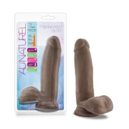 Au Naturel 7 Dildo w/ Balls Chocolate ", image 9